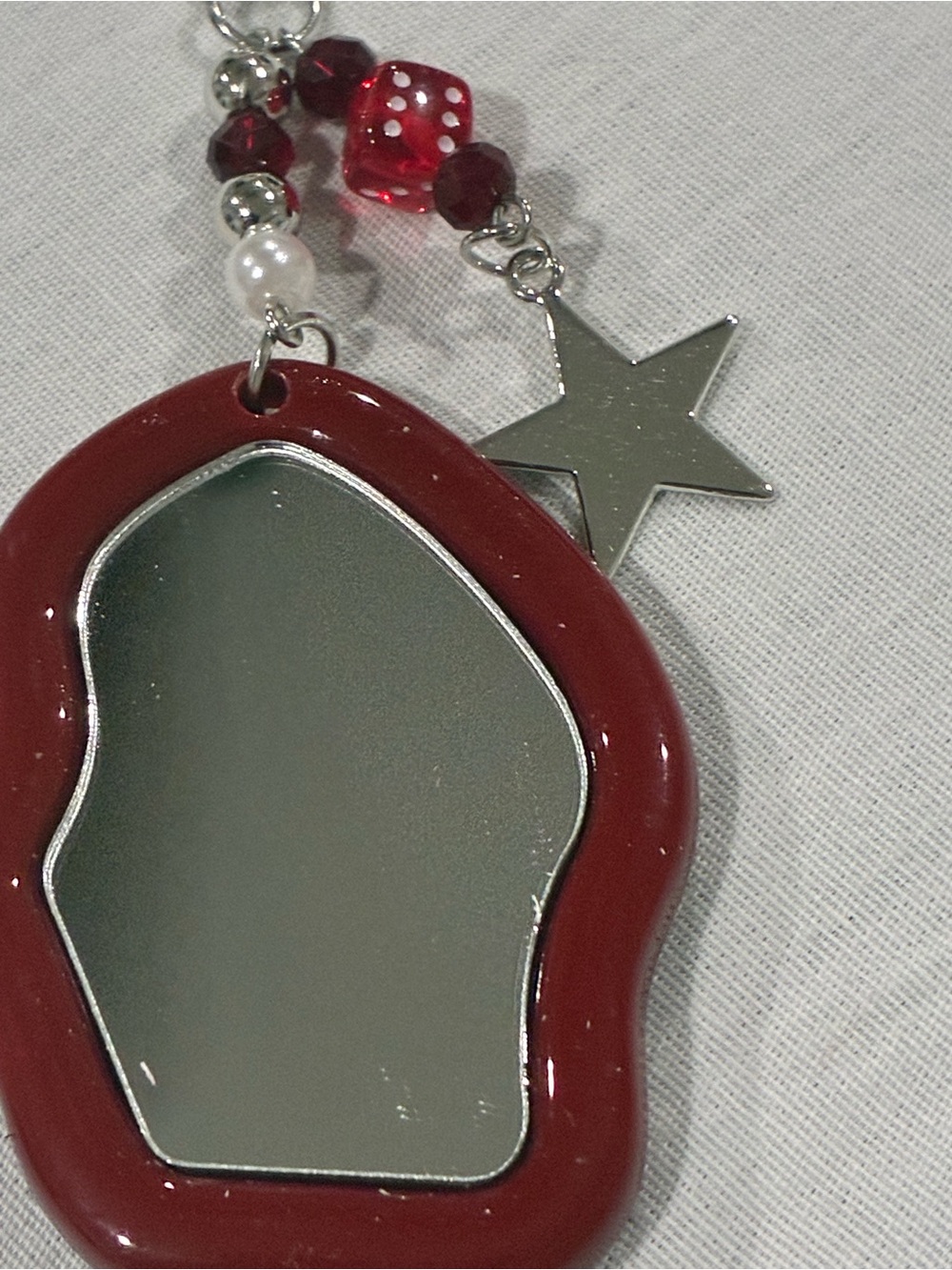 Red Card Holder & Keychain Set - Picture 4 of 6